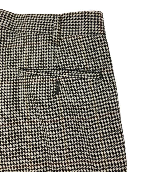 Christian Dior MONSIEUR（クリスチャンディオールムッシュ）Christian Dior MONSIEUR (クリスチャンディオールムッシュ) ウールタックパンツ ホワイト×ブラック サイズ:SIZE 79の古着・服飾アイテム