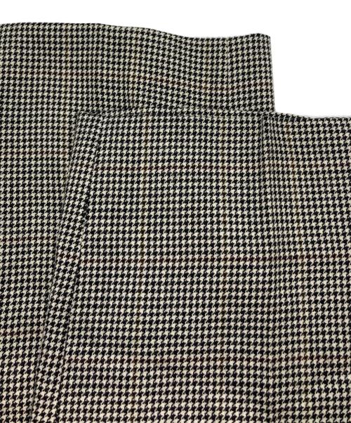 Christian Dior MONSIEUR（クリスチャンディオールムッシュ）Christian Dior MONSIEUR (クリスチャンディオールムッシュ) ウールタックパンツ ホワイト×ブラック サイズ:SIZE 79の古着・服飾アイテム