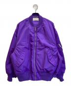 beautiful peopleビューティフルピープル）の古着「ナイロンツイルMA-1 ブルゾン」｜パープル