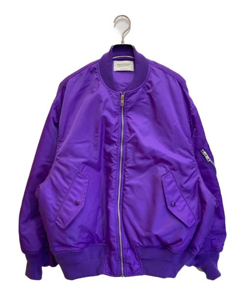 beautiful people（ビューティフルピープル）beautiful people (ビューティフルピープル) ナイロンツイルMA-1 ブルゾン パープル サイズ:Ⅿの古着・服飾アイテム