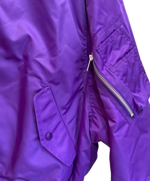 beautiful people（ビューティフルピープル）beautiful people (ビューティフルピープル) ナイロンツイルMA-1 ブルゾン パープル サイズ:Ⅿの古着・服飾アイテム