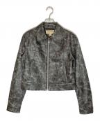 MICHAEL KORSマイケル・コース）の古着「フロントジップ フォーレザー ジャケット」｜グレー