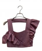 MM6 Maison Margielaエムエムシックスメゾンマルジェラ）の古着「フリル ビスチェ」｜ピンク