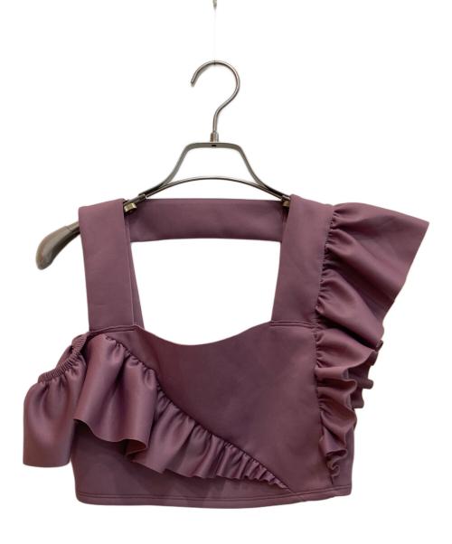 MM6 Maison Margiela（エムエムシックスメゾンマルジェラ）MM6 Maison Margiela (エムエムシックスメゾンマルジェラ) フリル ビスチェ ピンク サイズ:XSの古着・服飾アイテム