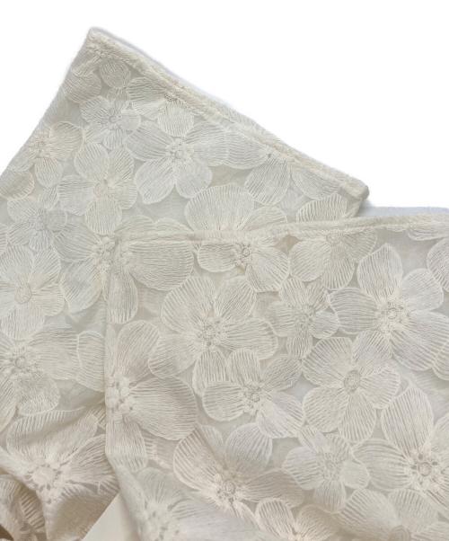 willfully（ウィルフリー）willfully (ウィルフリー) flower organdy lace switching layered OP ホワイト サイズ:Freeの古着・服飾アイテム