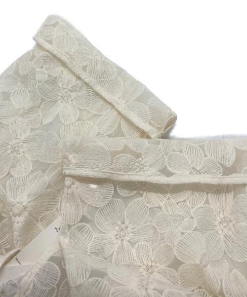 willfully（ウィルフリー）willfully (ウィルフリー) flower organdy lace switching layered OP ホワイト サイズ:Freeの古着・服飾アイテム