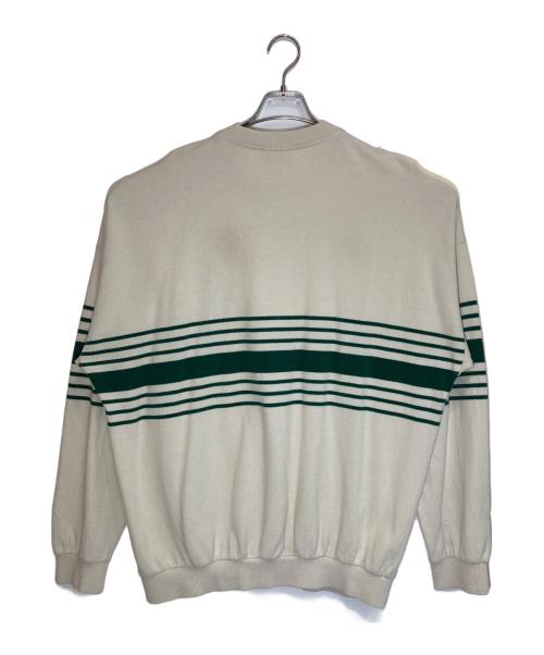 CHEMISE LACOSTE（シュミーズ ラコステ）CHEMISE LACOSTE (シュミーズ ラコステ) ゴルフ刺繍クルーネックスウェット アイボリー サイズ:6の古着・服飾アイテム