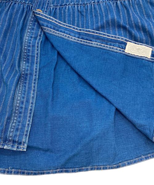 RRL（ダブルアールエル）RRL (ダブルアールエル) インディゴ ストライプド デニム スカート インディゴ サイズ:5の古着・服飾アイテム