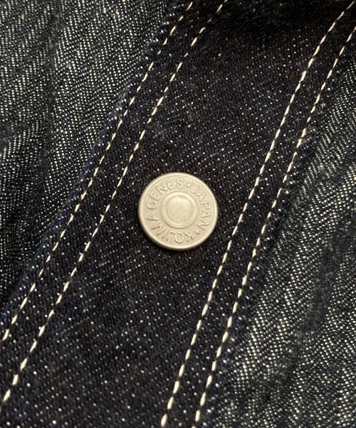 KOJIMA GENES（コジマジーンズ）KOJIMA GENES (コジマジーンズ) ヘリンボーンストライプデニムワークシャツ インディゴ サイズ:XLの古着・服飾アイテム