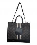 COACHコーチ）の古着「デンプシートートバッグ」｜ブラック×グレー