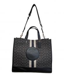 COACH（コーチ）の古着「デンプシートートバッグ」｜ブラック×グレー