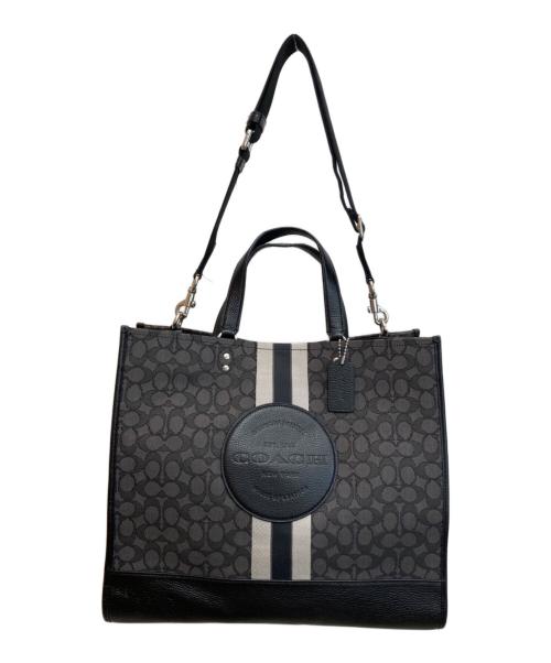 COACH（コーチ）COACH (コーチ) デンプシートートバッグ ブラック×グレー サイズ:-の古着・服飾アイテム