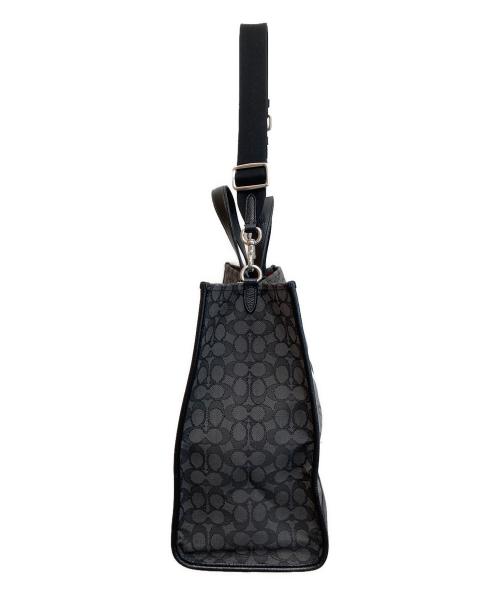COACH（コーチ）COACH (コーチ) デンプシートートバッグ ブラック×グレー サイズ:-の古着・服飾アイテム