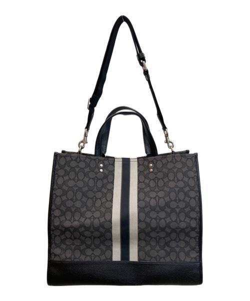 COACH（コーチ）COACH (コーチ) デンプシートートバッグ ブラック×グレー サイズ:-の古着・服飾アイテム