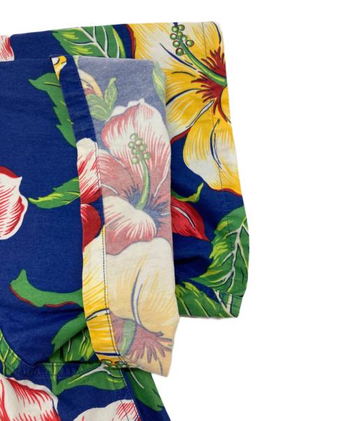 POLO RALPH LAUREN（ポロ・ラルフローレン）POLO RALPH LAUREN (ポロ・ラルフローレン) コットンナイロンアロハシャツ ブルー サイズ:Lの古着・服飾アイテム