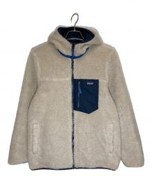 Patagonia（パタゴニア）の古着「キッズ・リバーシブル・レディ・フレディ・フーディ」｜ネイビー×ベージュ