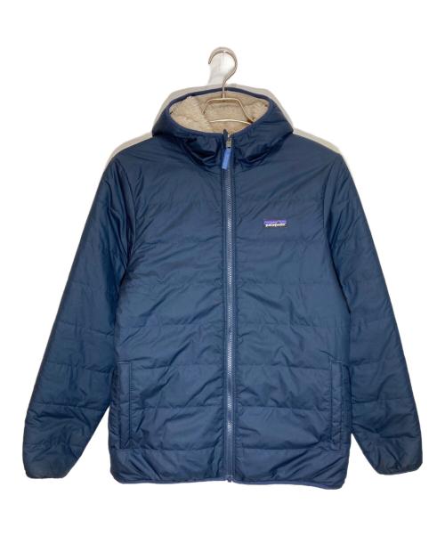 Patagonia（パタゴニア）Patagonia (パタゴニア) キッズ・リバーシブル・レディ・フレディ・フーディ ネイビー×ベージュ サイズ:SIZE XXLの古着・服飾アイテム