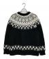 WIND AND SEA (ウィンダンシー) ノルディックセーター ブラック×ホワイト サイズ:SIZE L：10000円