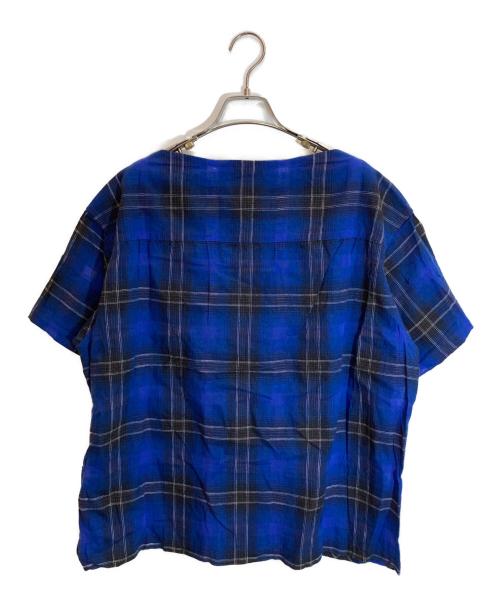 FACETASM（ファセッタズム）FACETASM (ファセッタズム) 半袖カットソー ブルー×ブラック サイズ:-の古着・服飾アイテム