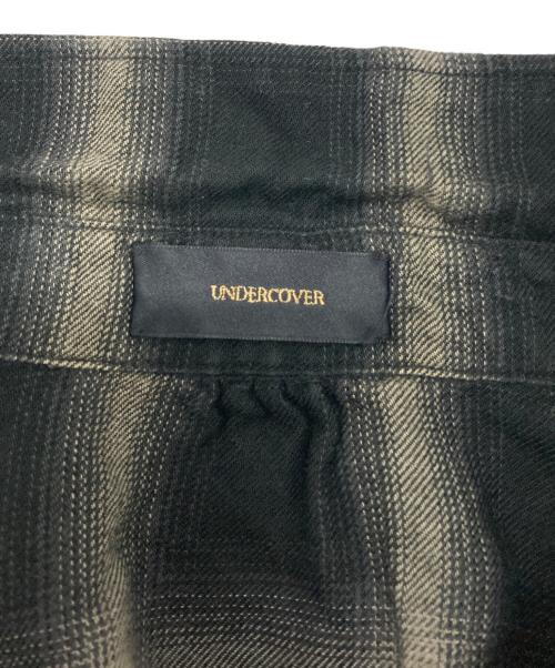 UNDERCOVER（アンダーカバー）UNDERCOVER (アンダーカバー) プルオーバーオンブレチェックシャツ ブラック×グレー サイズ:2の古着・服飾アイテム