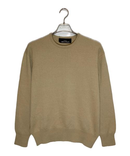 tricot COMME des GARCONS（トリココムデギャルソン）tricot COMME des GARCONS (トリココムデギャルソン) クルーネックニット ベージュ サイズ:-の古着・服飾アイテム