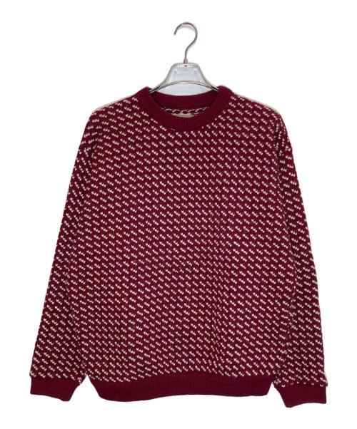 L.L.Bean（エルエルビーン）L.L.Bean (エルエルビーン) バーズアイニット ボルドー サイズ:XLの古着・服飾アイテム