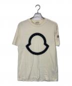 MONCLERモンクレール）の古着「STUDS LOGO TEE」｜ベージュ