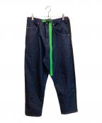 HENSHINヘンシン）の古着「Two-sided デニムパンツ」｜インディゴ