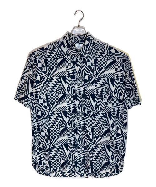 GIVENCHY（ジバンシィ）GIVENCHY (ジバンシィ) 総柄シャツ ブラック×ホワイト サイズ:43の古着・服飾アイテム