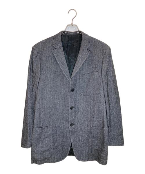 VERSACE CLASSIC（ヴェルサーチクラシック）VERSACE CLASSIC (ヴェルサーチクラシック) ヘリンボーンテーラードジャケット グレー サイズ:SIZE 52の古着・服飾アイテム