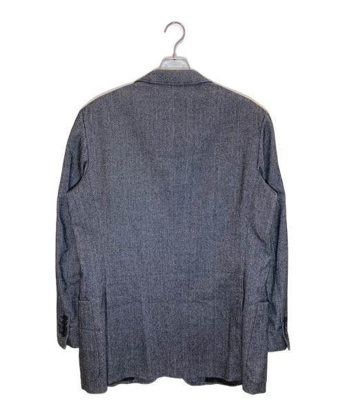 VERSACE CLASSIC（ヴェルサーチクラシック）VERSACE CLASSIC (ヴェルサーチクラシック) ヘリンボーンテーラードジャケット グレー サイズ:SIZE 52の古着・服飾アイテム