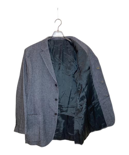 VERSACE CLASSIC（ヴェルサーチクラシック）VERSACE CLASSIC (ヴェルサーチクラシック) ヘリンボーンテーラードジャケット グレー サイズ:SIZE 52の古着・服飾アイテム