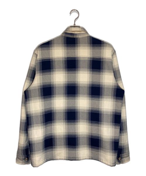 POLO RALPH LAUREN（ポロ・ラルフローレン）POLO RALPH LAUREN (ポロ・ラルフローレン) 裏ボアチェックジャケット ベージュ×ネイビー サイズ:Ⅿの古着・服飾アイテム