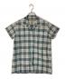 BURBERRY（バーバリー）の古着「フリルノヴァチェックオープンカラーシャツ」｜アイボリー×ブルー