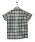 BURBERRY (バーバリー) フリルノヴァチェックオープンカラーシャツ アイボリー×ブルー サイズ:38：9000円