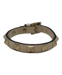 VALENTINO（ヴァレンティノ）の古着「ロックスタッズ ブレスレット」｜アイボリー