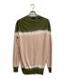DIESEL BLACK GOLD (ディーゼル ブラック ゴールド) グラデーションニット カーキ×ピンク サイズ:L：4000円
