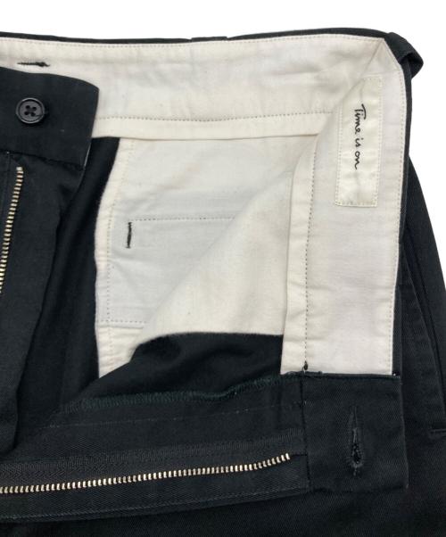 Time is on（タイムイズオン）Time is on (タイムイズオン) CHINO TROUSER ブラック サイズ:2の古着・服飾アイテム