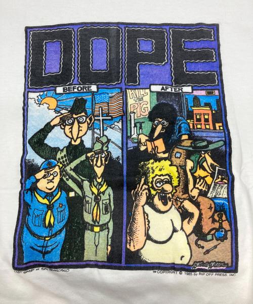 Hanes（ヘインズ）Hanes (ヘインズ) プリントTシャツ ホワイト サイズ:Lの古着・服飾アイテム