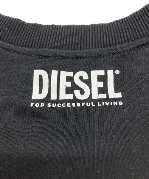 DIESEL（ディーゼル）DIESEL (ディーゼル) STENCH蜘蛛刺繍プリントスウェット ブラック サイズ:XSの古着・服飾アイテム