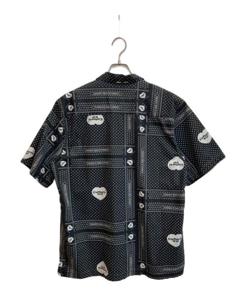 Carhartt WIP（カーハート ワーク イン プログレス）CARHARTT WIP (カーハート ワーク イン プログレス) S/S HEART BANDANA SHIRT ブラック サイズ:Ⅿの古着・服飾アイテム