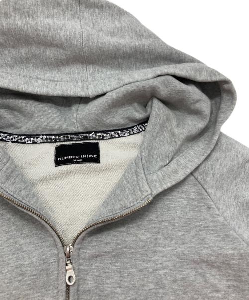 NUMBER (N)INE DENIM（ナンバーナインデニム）NUMBER (N)INE DENIM (ナンバーナインデニム) ダブルジップパーカー グレー サイズ:Sの古着・服飾アイテム