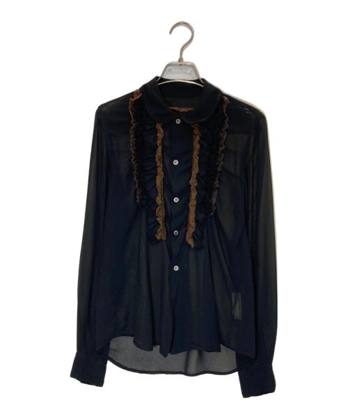 COMME des GARCONS（コムデギャルソン）COMME des GARCONS (コムデギャルソン) フリルシャツ ブラック サイズ:Mの古着・服飾アイテム