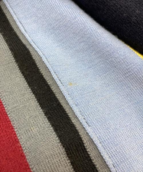 COMME des GARCONS HOMME PLUS（コムデギャルソンオムプリュス）COMME des GARCONS HOMME PLUS (コムデギャルソンオムプリュス) ウールナイロンデザインニット ネイビー サイズ:-の古着・服飾アイテム