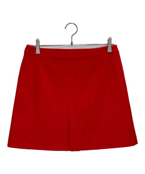 VERSUS VERSACE（ヴェルサス ヴェルサーチェ）VERSUS VERSACE (ヴェルサス ヴェルサーチェ) ウールミニスカート レッド サイズ:SIZE 26/40の古着・服飾アイテム