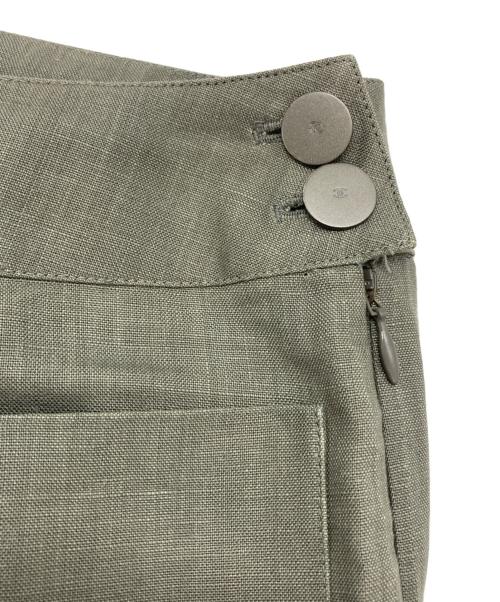 CHANEL（シャネル）CHANEL (シャネル) リネンパンツ カーキ サイズ:36の古着・服飾アイテム