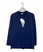 mina perhonenミナ ペルホネン）の古着「プリントカットソー」｜ネイビー