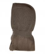 BATONERバトナ―）の古着「SOLID WOOL BALACLAVA」｜ベージュ