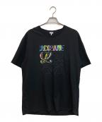 LOEWEロエベ）の古着「アナグラムプリントTシャツ」｜ブラック