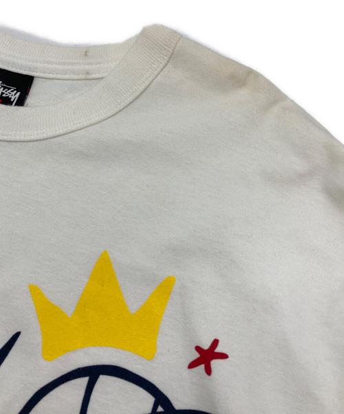 stussy（ステューシー）stussy (ステューシー) ロングスリーブカットソー ホワイト サイズ:Lの古着・服飾アイテム